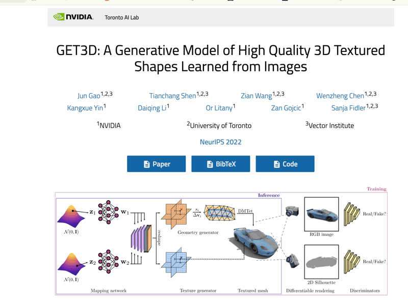 GET3D (Nvidia) screenshot 1