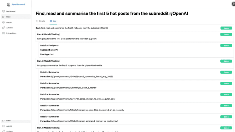AgentRunner.ai screenshot 1