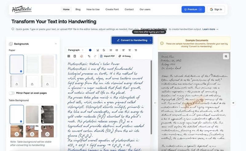 HandtextAI screenshot 1