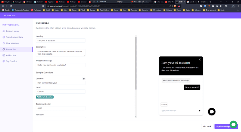 WebWhiz  screenshot 1