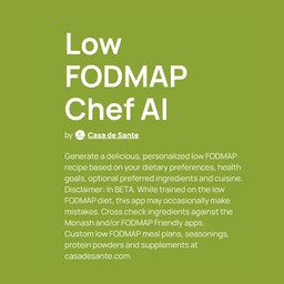 Low FODMAP Chef AI