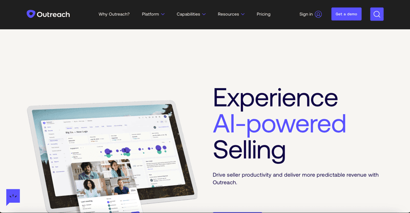 Outreach.io screenshot 1