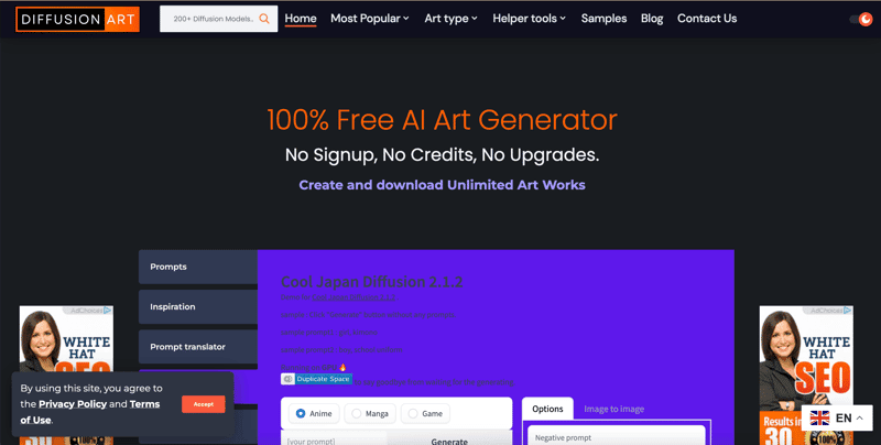 Diffusion Art screenshot 1