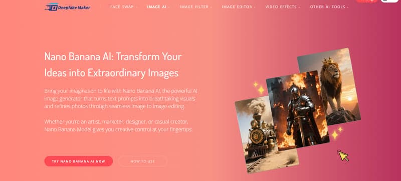 Deepfake Maker Nano Banana AI screenshot 1