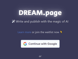 DREAM.page