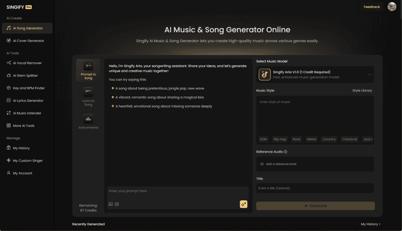 Singify screenshot 1