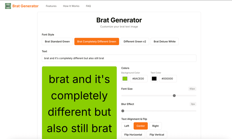 Brat Generator screenshot 1