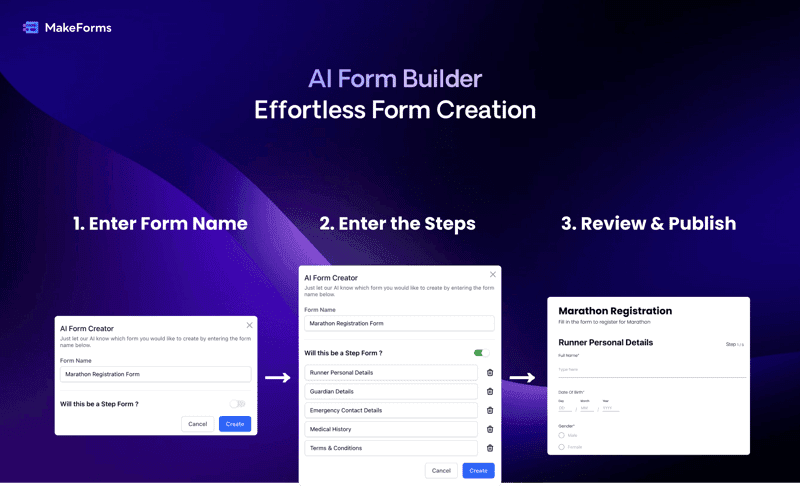 MakeForms AI Form Builder screenshot 1