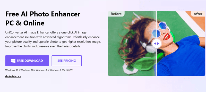 UniConverterAIImageEnhancer screenshot 1