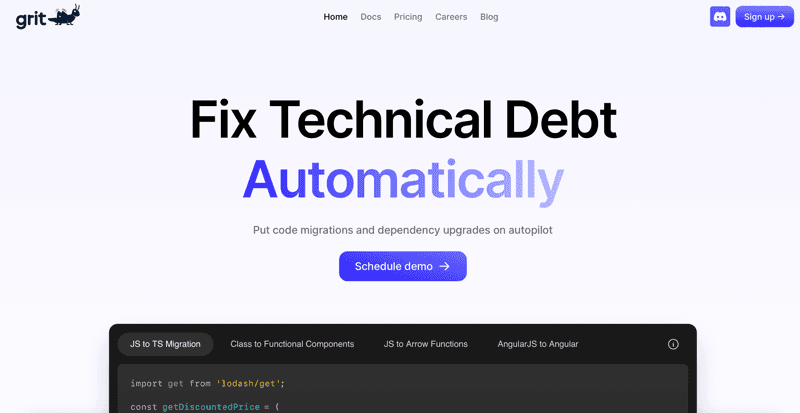 Grit.io screenshot 1