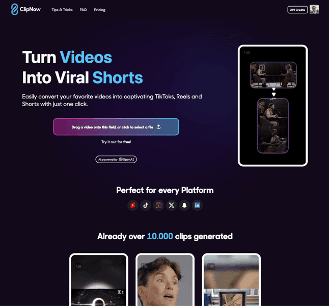 ClipNow.ai screenshot 1