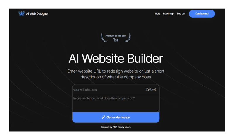 AIWebDesigner screenshot 1