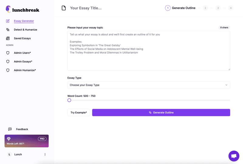 Lunchbreak AI screenshot 1