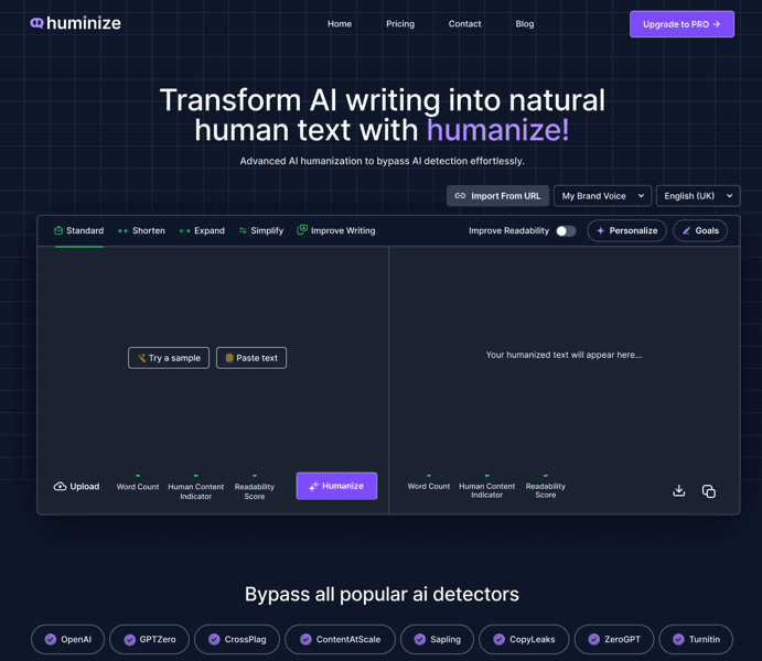 HumanizeAI screenshot 1