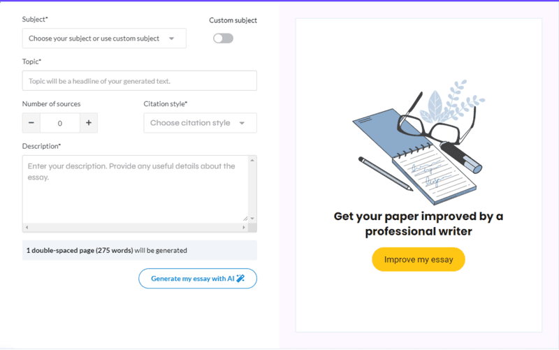 Fast AI Essay Writer screenshot 1