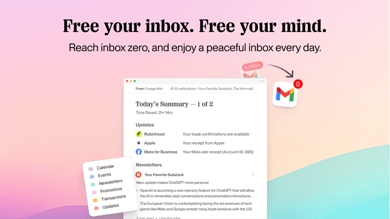 Forage Mail screenshot 1