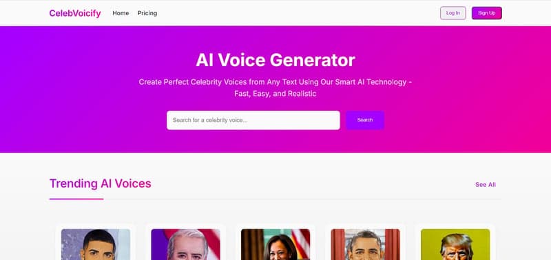 CelebVoicify screenshot 1