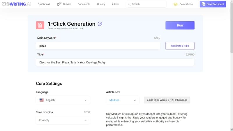 SEOWriting.AI screenshot 1