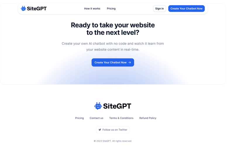 SiteGPT screenshot 1
