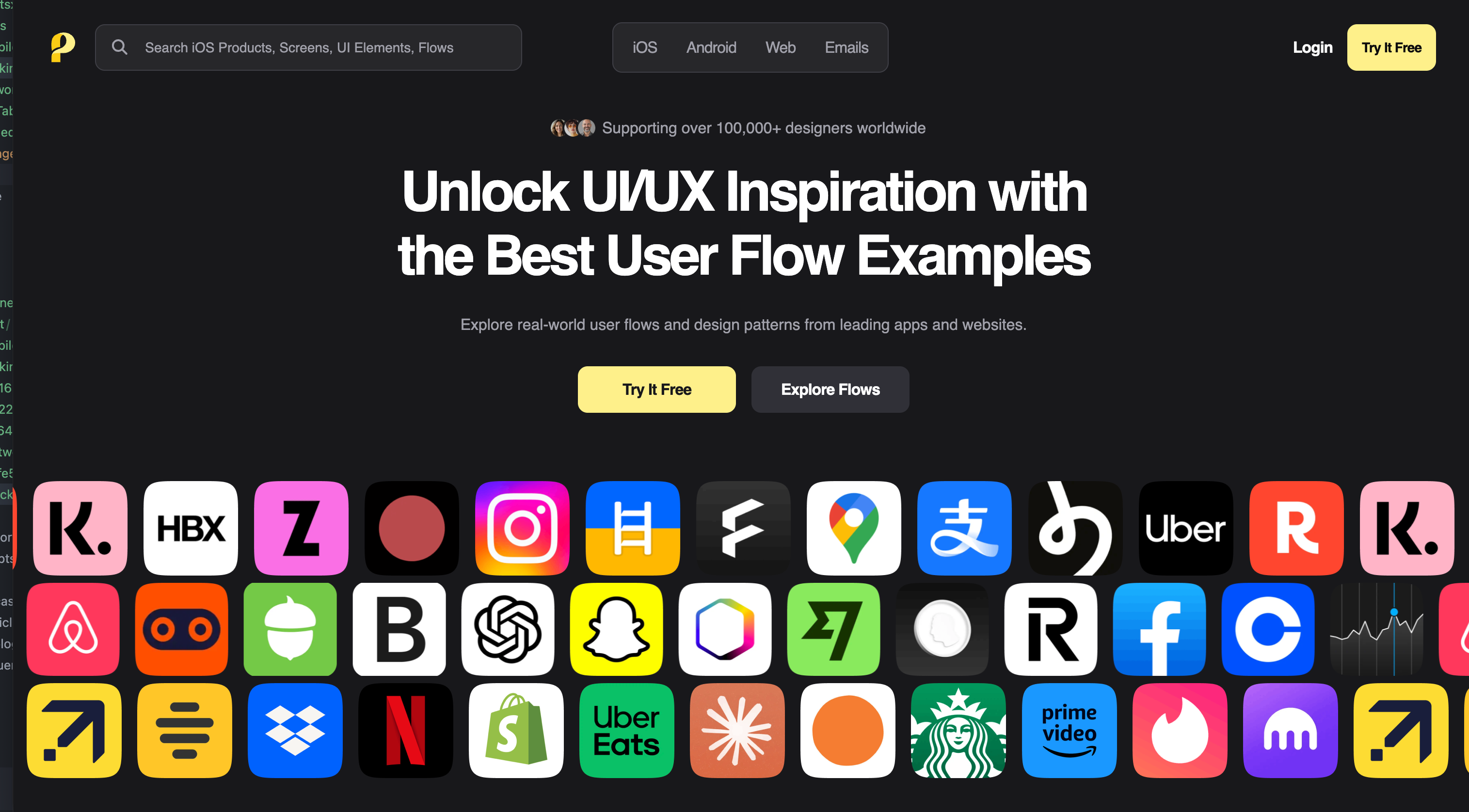 Page Flows platform screenshot